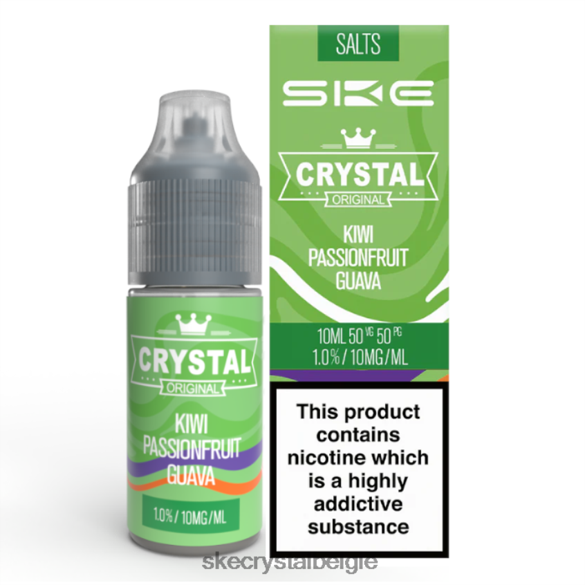 SKE kristalzout - 10 ml kiwi-passievrucht-guave J0XP115 SKE Wegwerp Vape