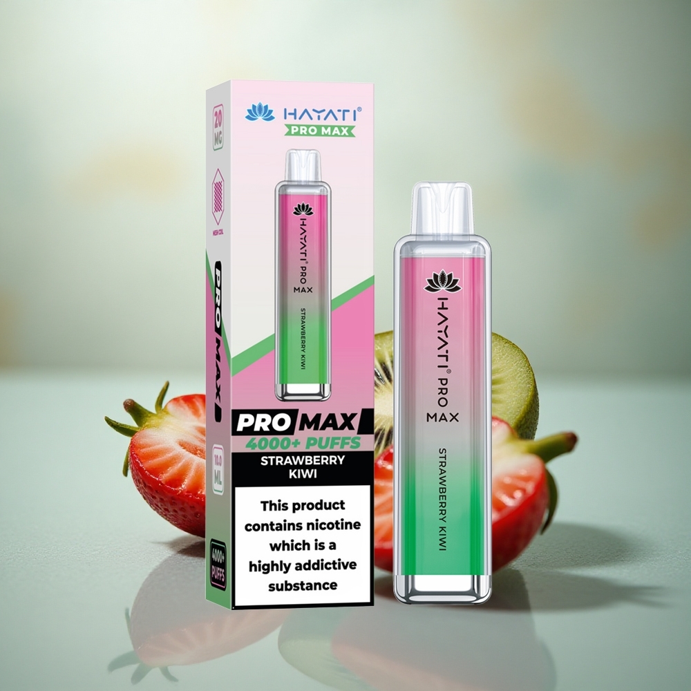 Hayati Pro Max 4000 Puffs Aardbei-Kiwi 2% Dual Mesh 1400mAh