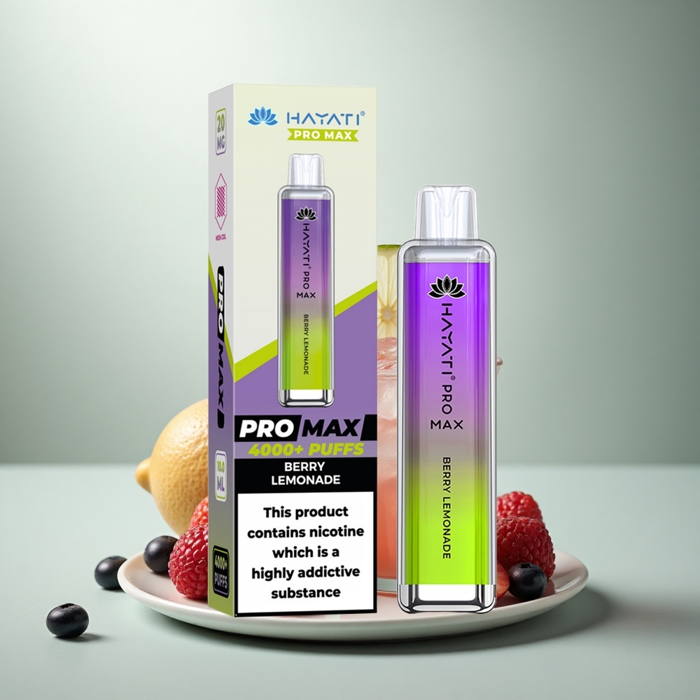 Hayati Pro Max 4000 Puffs Bes Citroen Fris Dual Ohm LED