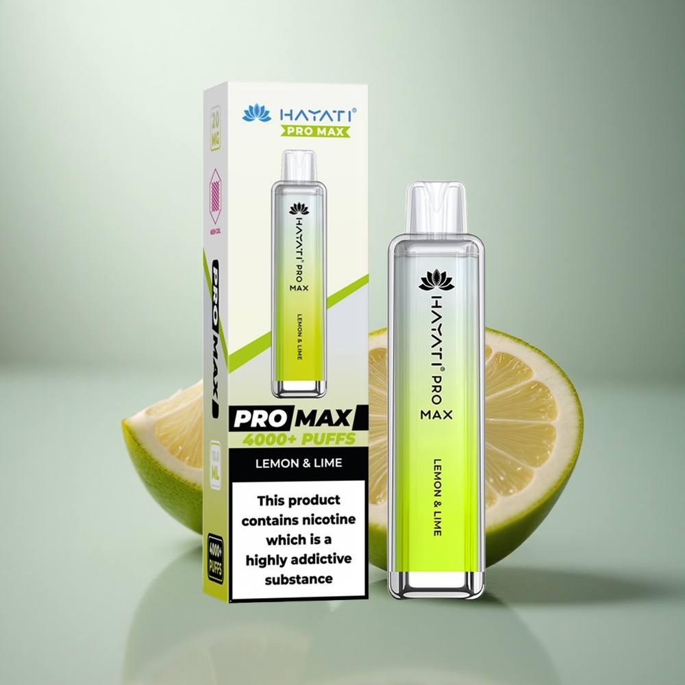 Hayati Pro Max 4000 Puffs Citroen & Limoen 2ml 2% 5% Dual Coil