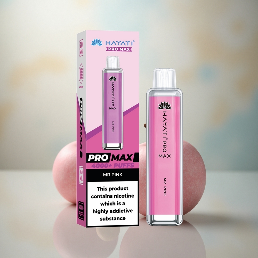 Hayati Pro Max 4000 Puffs De Roze Kristal 1400mAh 2ml Dual Mesh