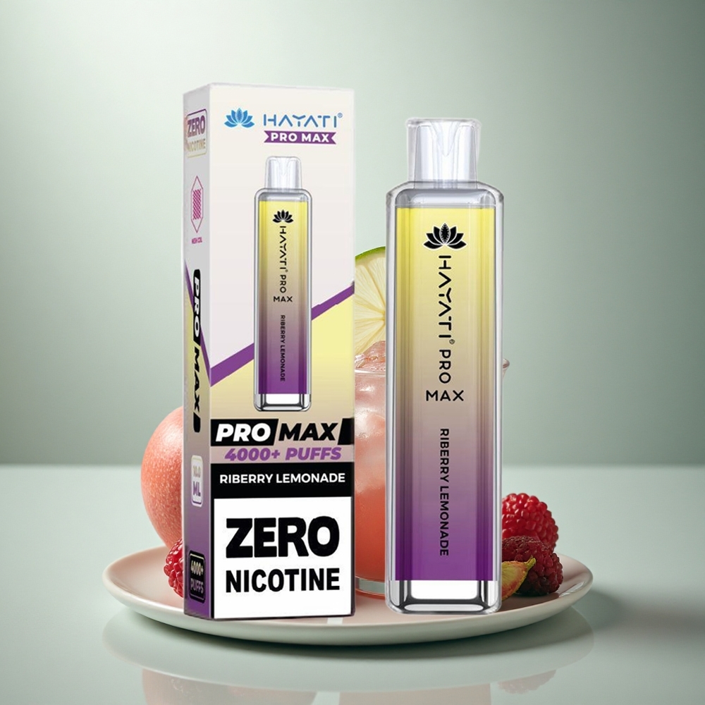 Hayati Pro Max 4000 Puffs Kruisbes Citroenlimonade Dual Mesh Oplaadbaar