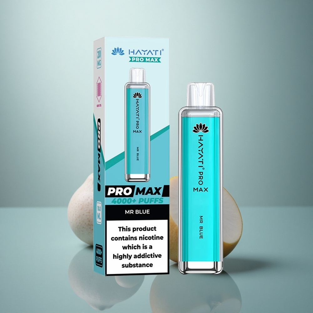 Hayati Pro Max 4000 Puffs Meneer Blauw Pro Dual Mesh Oplaadbaar