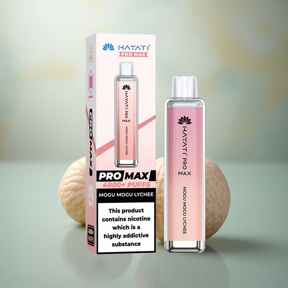 Hayati Pro Max 4000 Puffs Mogu Mogu Lychee Dual Mesh 2ml TPD