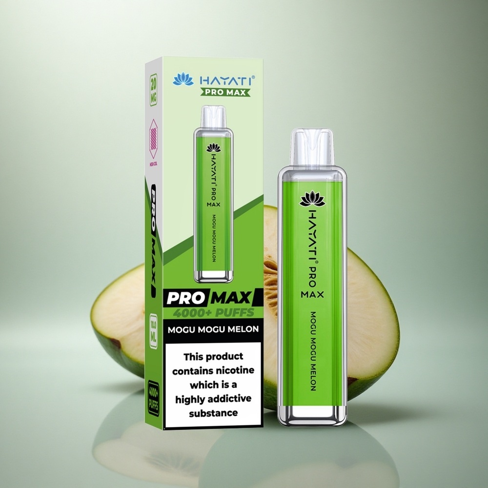 Hayati Pro Max 4000 Puffs Mogu Mogu Melon Dual Mesh 2ml Rechargeable