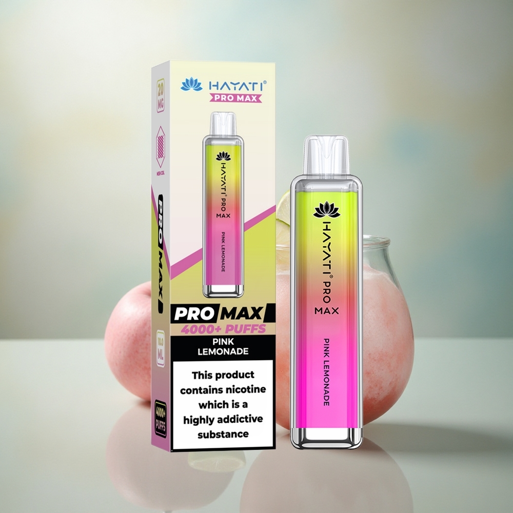 Hayati Pro Max 4000 Puffs Roze Limonade Mesh Coil 2ml TPD