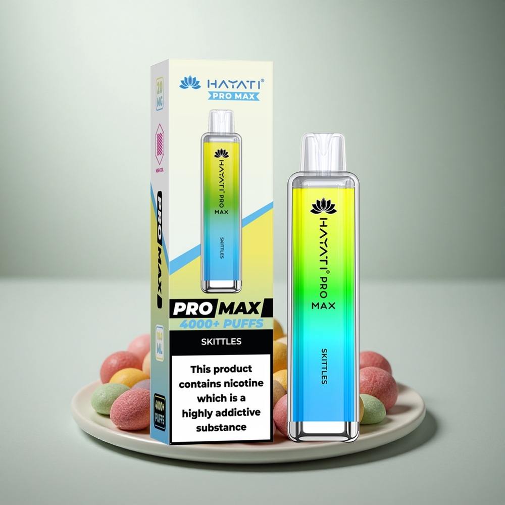 Hayati Pro Max 4000 Puffs Skittles Pro Crystal 1400mAh Dual Coil