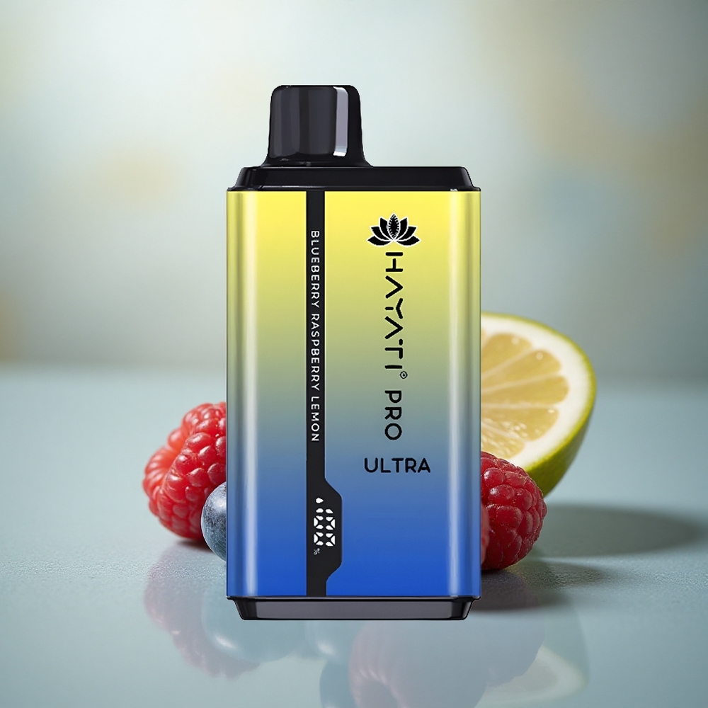 Hayati Pro Ultra 15000 Puffs Blauwe Bes Framboos Citroen 850mAh 24ml