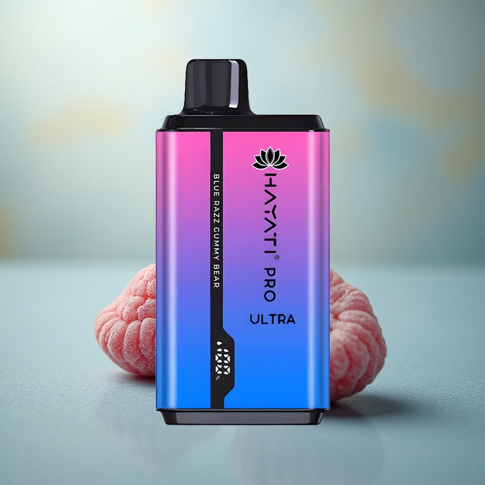 Hayati Pro Ultra 15000 Puffs Blauwe Framboos Gumbeer 850mAh 12ml