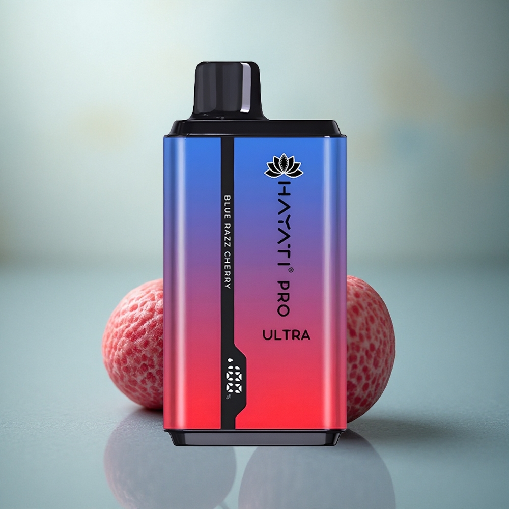 Hayati Pro Ultra 15000 Puffs Blauwe Framboos Kers 850mAh 24ml