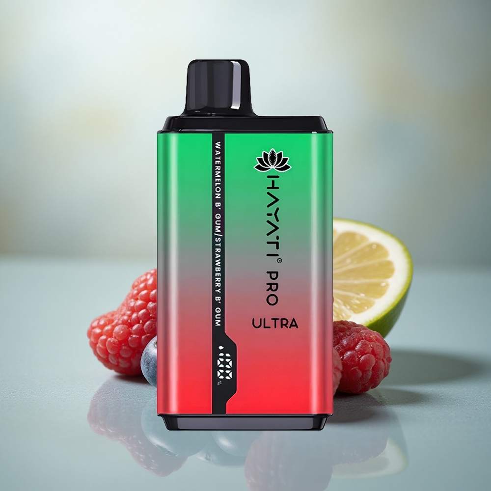 Hayati Pro Ultra 15000 Puffs Blauwebes Framboos Kers Citroen & Blauwebes 850mAh 12ml