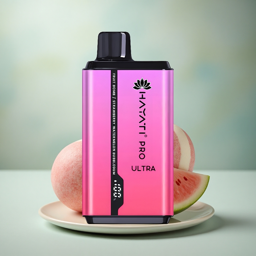 Hayati Pro Ultra 15000 Puffs Fruit Bomb Aardbei Watermeloen Bubblegum 850mAh 24ml