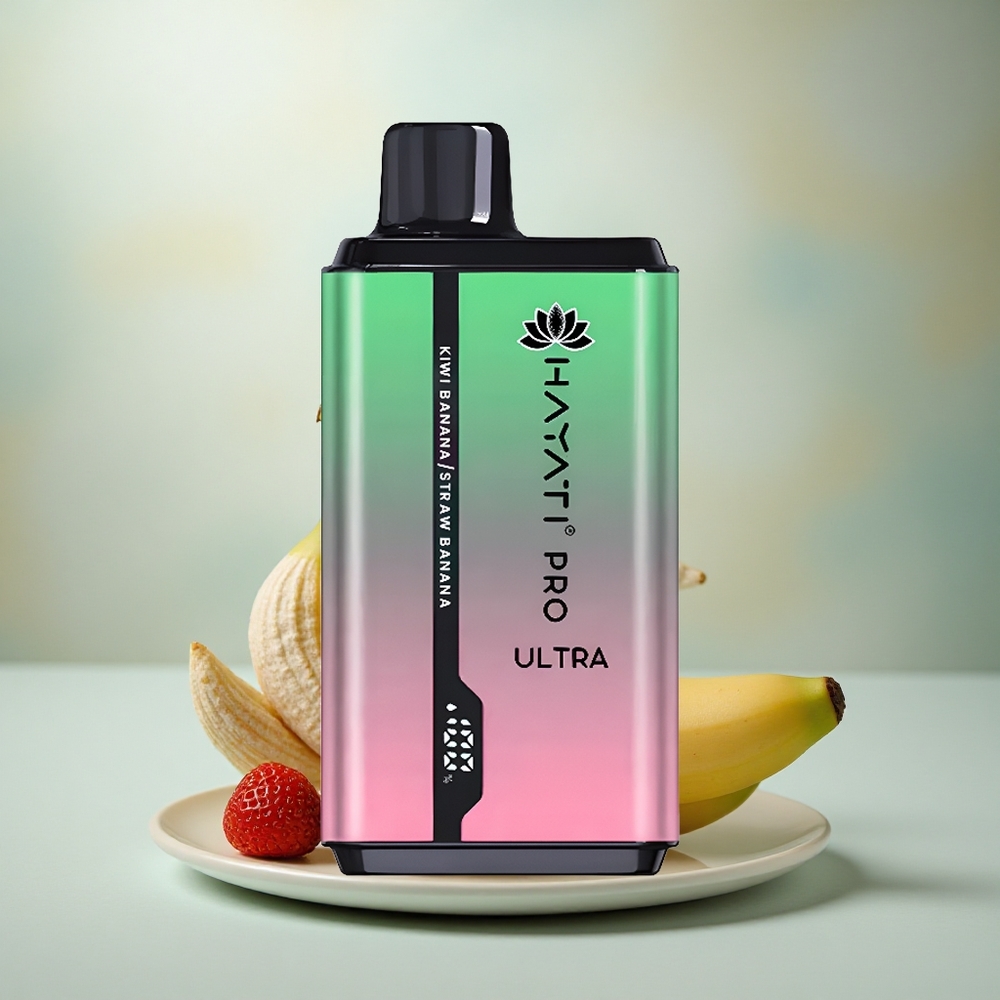 Hayati Pro Ultra 15000 Puffs Kiwi Banaan Aardbei Banaan 850mAh 24ml 2%