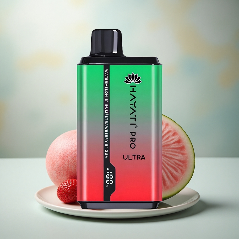 Hayati Pro Ultra 15000 Puffs Watermeloen Bubblegum Aardbei Bubblegum 850mAh 24ml