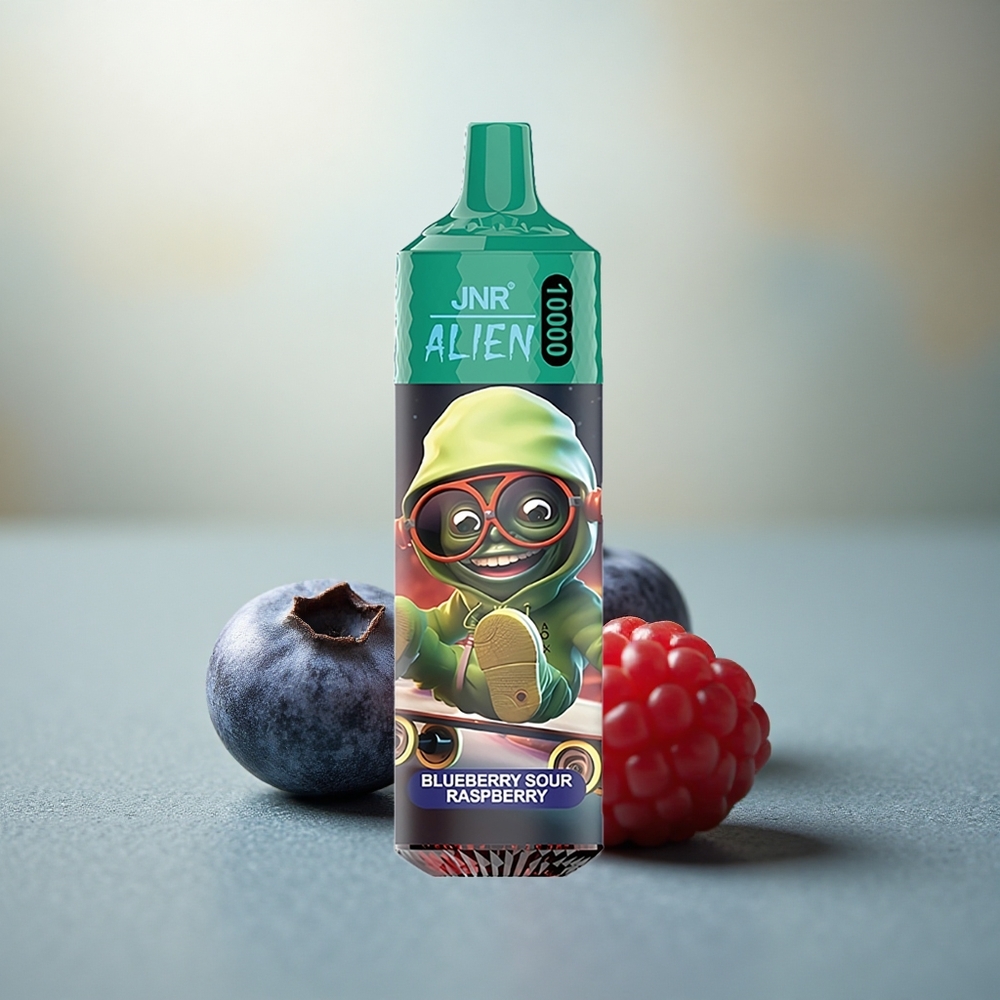 JNR Alien 10000 Blauwe Bes Zure Framboos Mesh LED