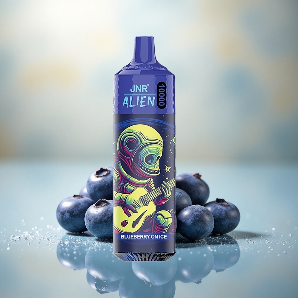 JNR Alien 10000 Blauwebes Op IJs Met Mesh Coil En LED Licht
