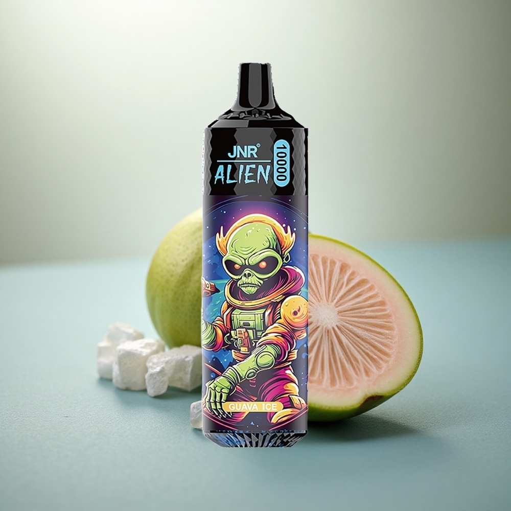 JNR Alien 10000 Guava IJs met Mesh Coil en LED Verlichting