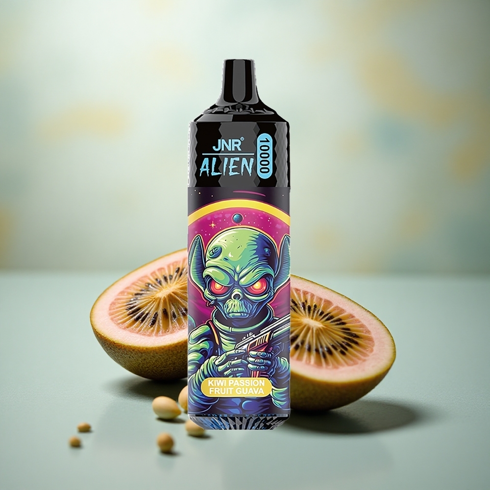 JNR Alien 10000 Passievrucht Guava Kiwi LED Mesh Oplaad