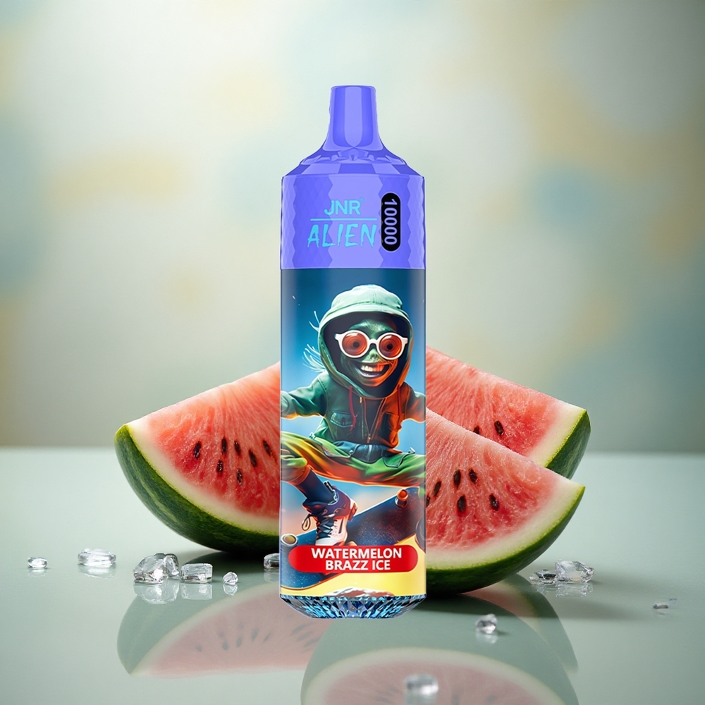 JNR Alien 10000 Watermeloen Brazz IJs met 850mAh en Mesh Coil
