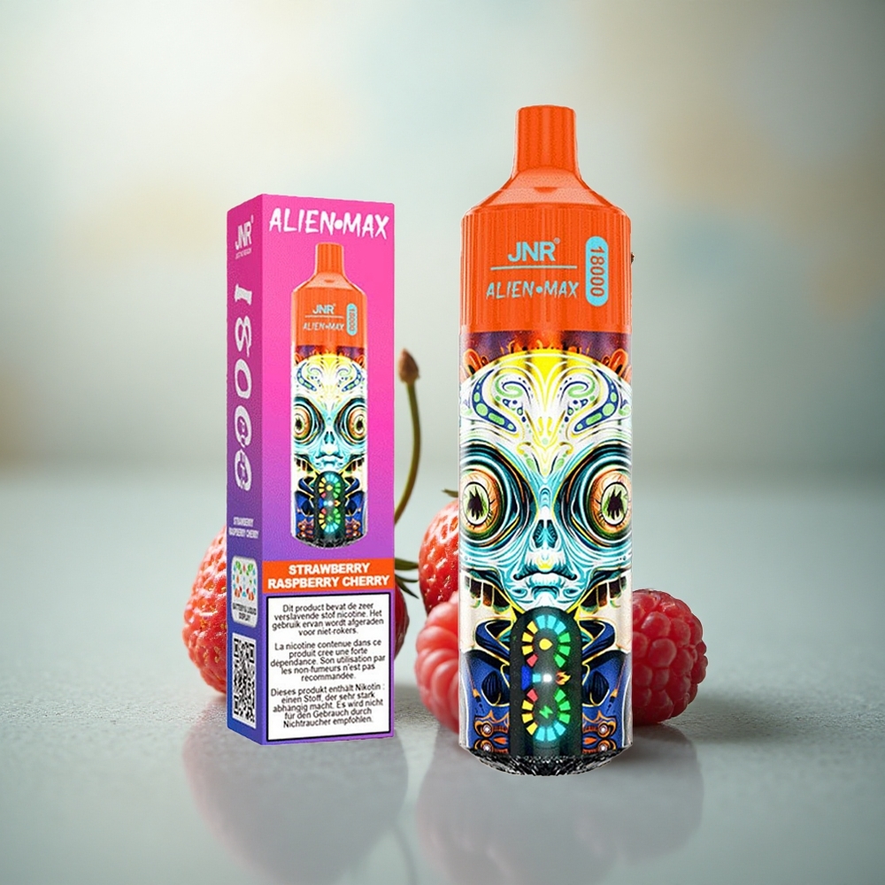 JNR Alien Max 18000 Aardbei Framboos Kers Dual Mesh 20 Smaken
