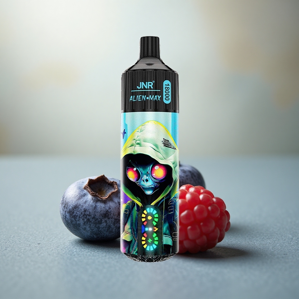 JNR Alien Max 18000 Blauwe Framboos Dual Mesh & Type-C