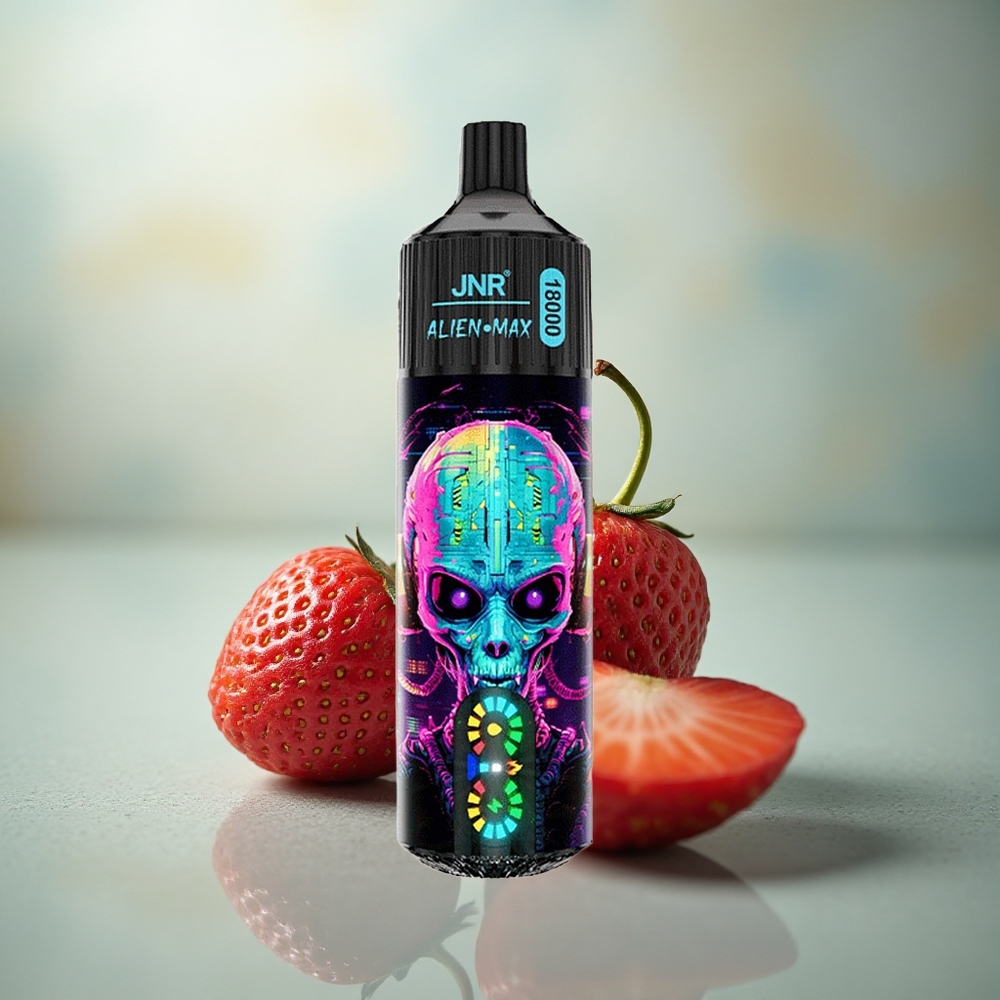JNR Alien Max 18000 Bubba Aardbei Dual Mesh & 20 Smaaken