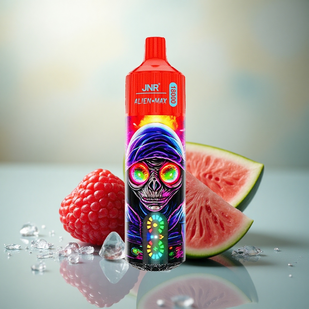 JNR Alien Max 18000 Framboos Watermeloen IJs Dual Mesh & Type-C