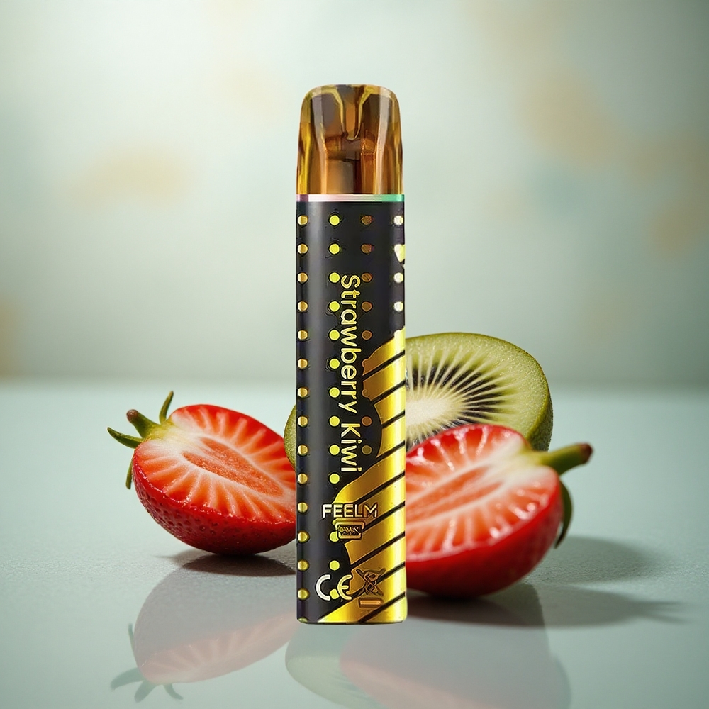 JNR Black&Golden 600+200 Aardbei Kiwi 800 Puffs 550mAh 2ml