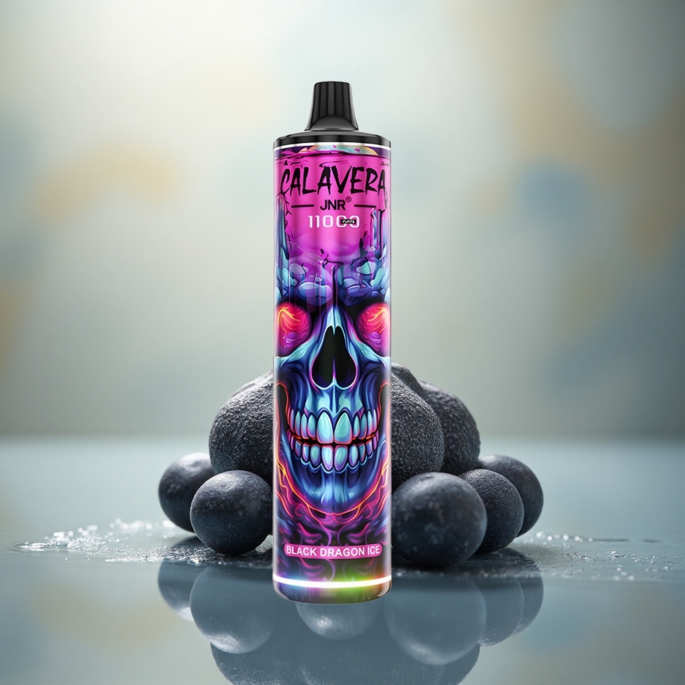 JNR Calavera 11000 Zwarte Draak IJs Type-C 850mAh Mesh Coil