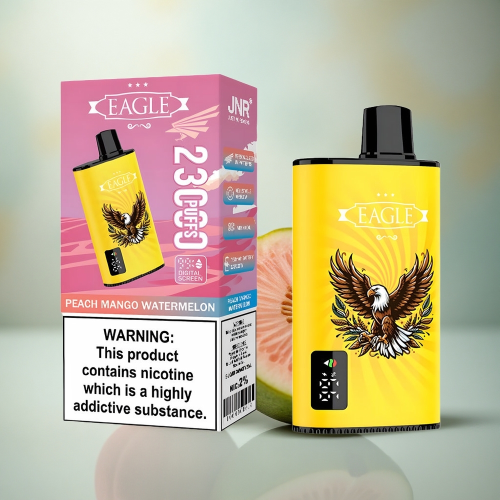JNR EAGLE Smart 23000 Perzik Mango Watermelon Digitaal Scherm 1.0ohm Mesh Coil