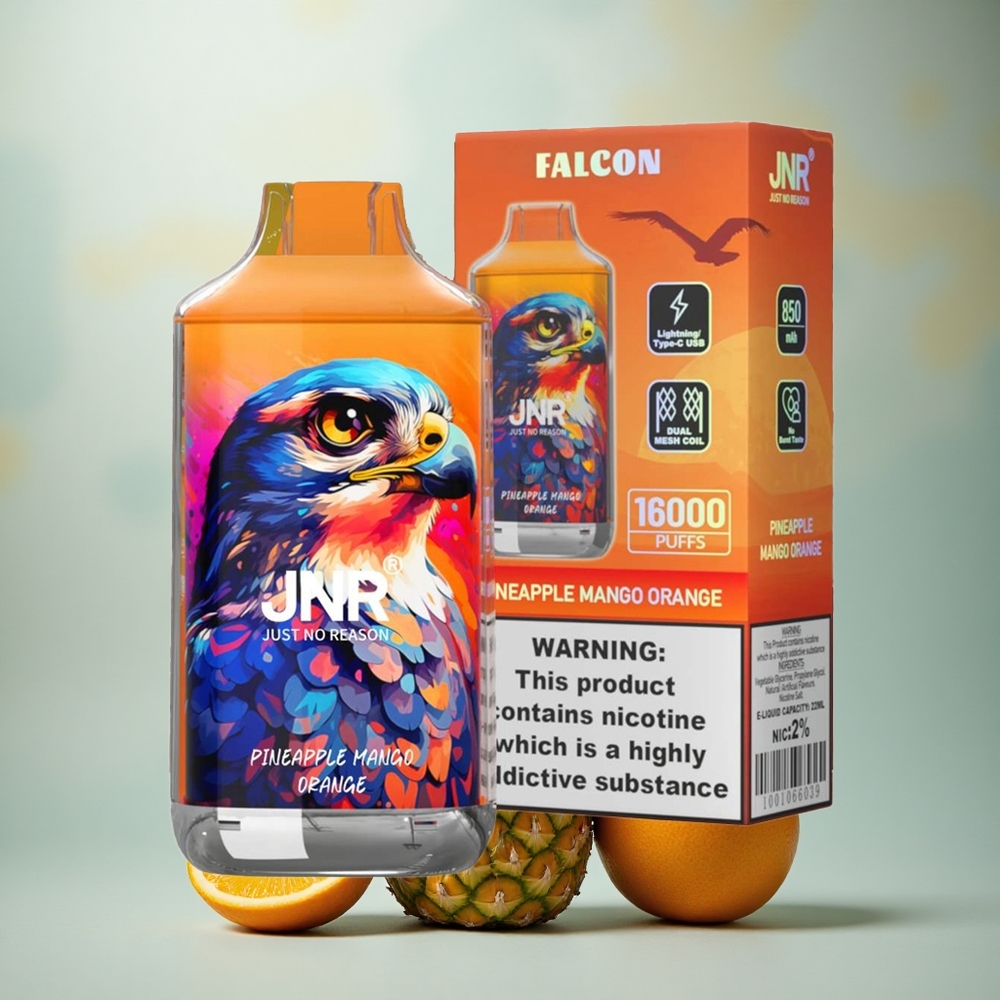 JNR Falcon 16000 Ananas Mango Sinaasappel 850mAh 22ml Dual Mesh