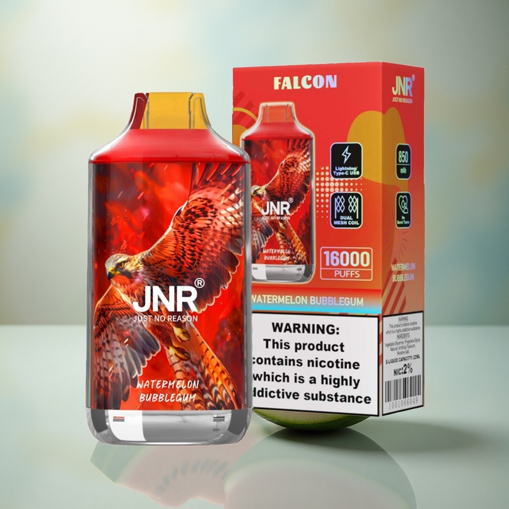 JNR Falcon 16000 Watermeloen Bubblegum 850mAh Dual Mesh 22ml