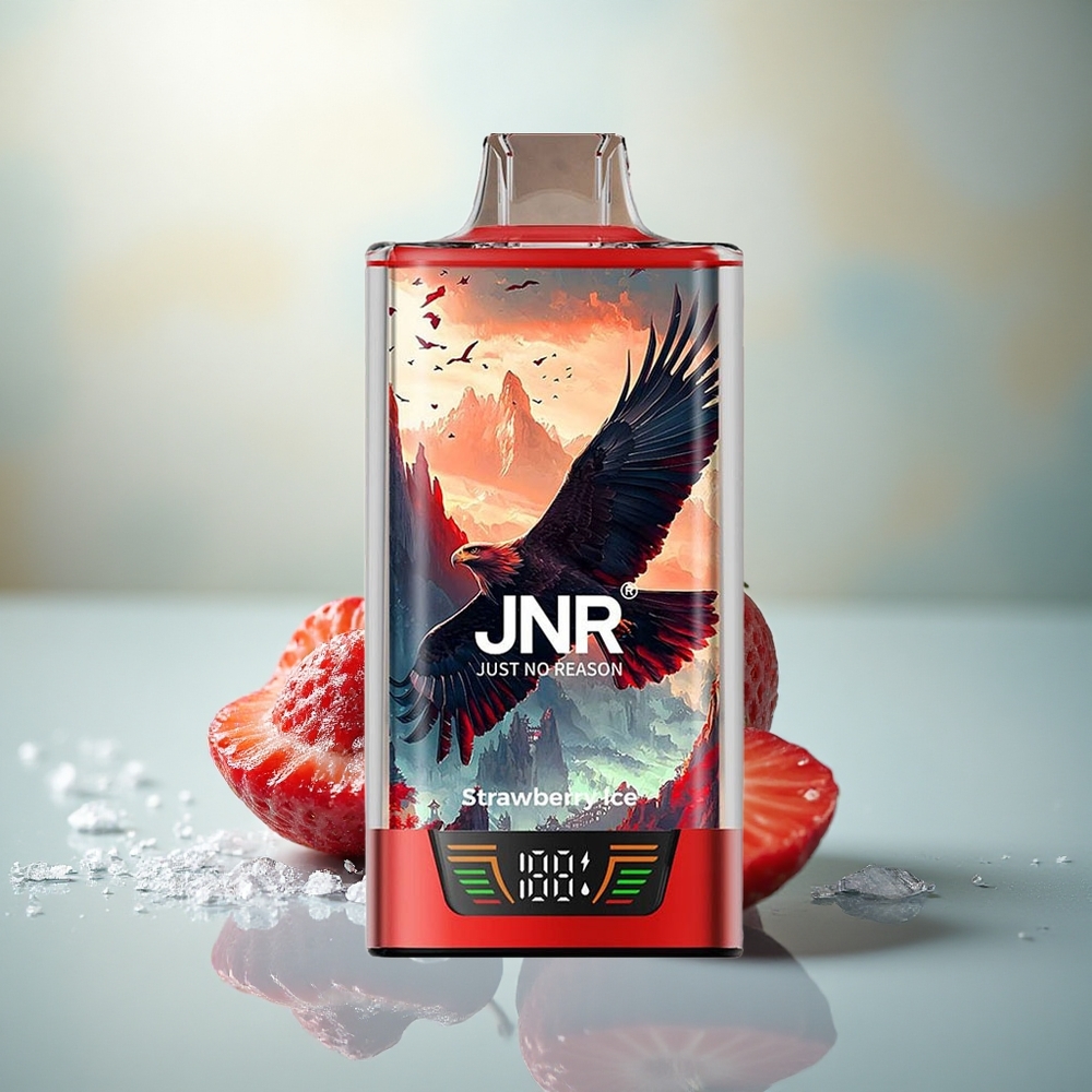 JNR Falcon Pro 28000 Aardbei IJs 30ml 5% Nicotine