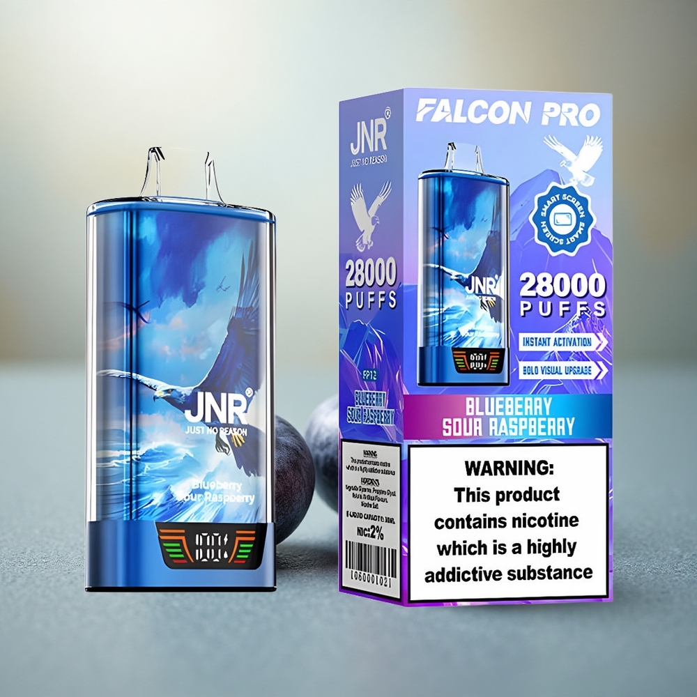 JNR Falcon Pro 28000 Blauwe Bes Zure Framboos 30ml 950mAh Dual Mesh
