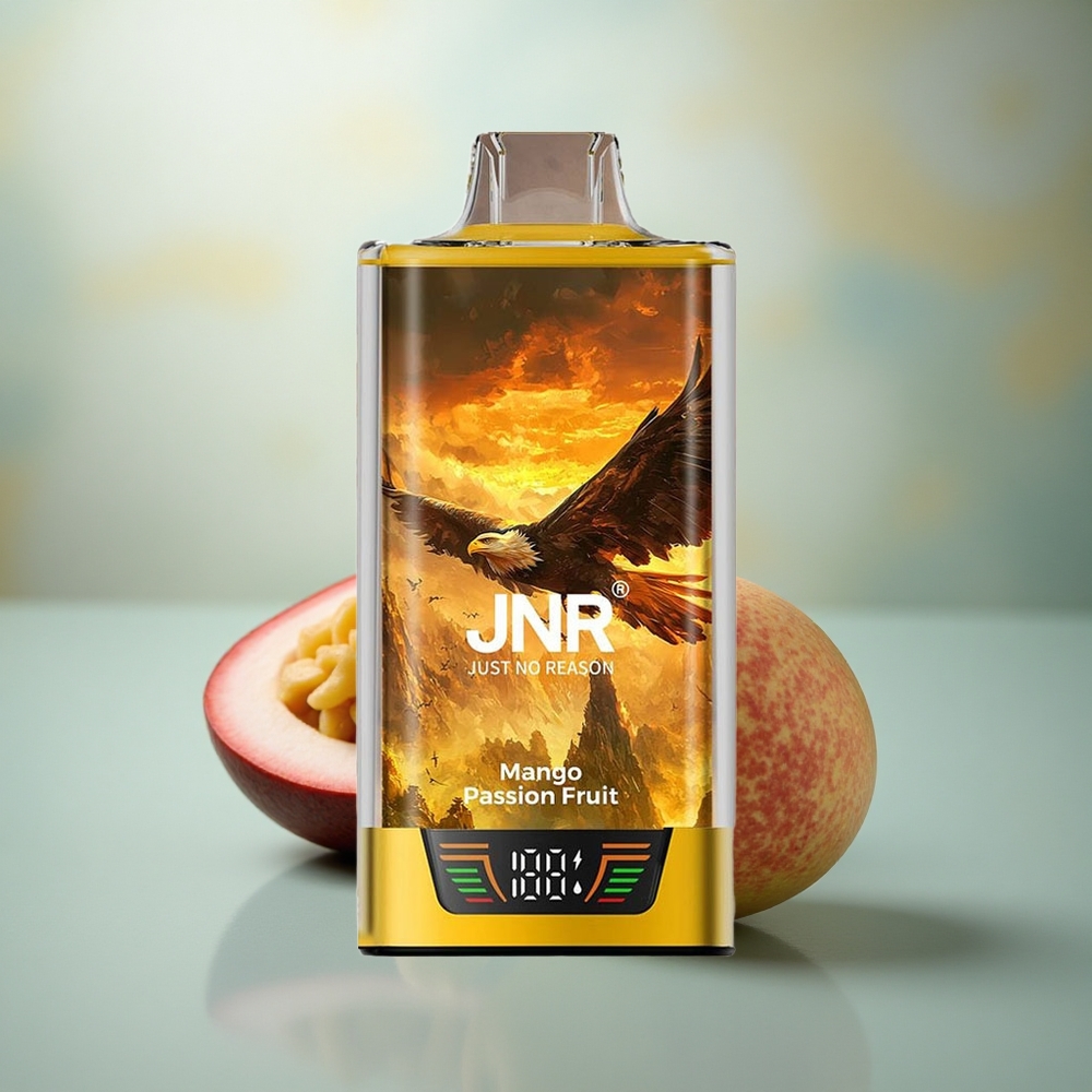 JNR Falcon Pro 28000 Mango Passievrucht 30ml Dual Mesh Display