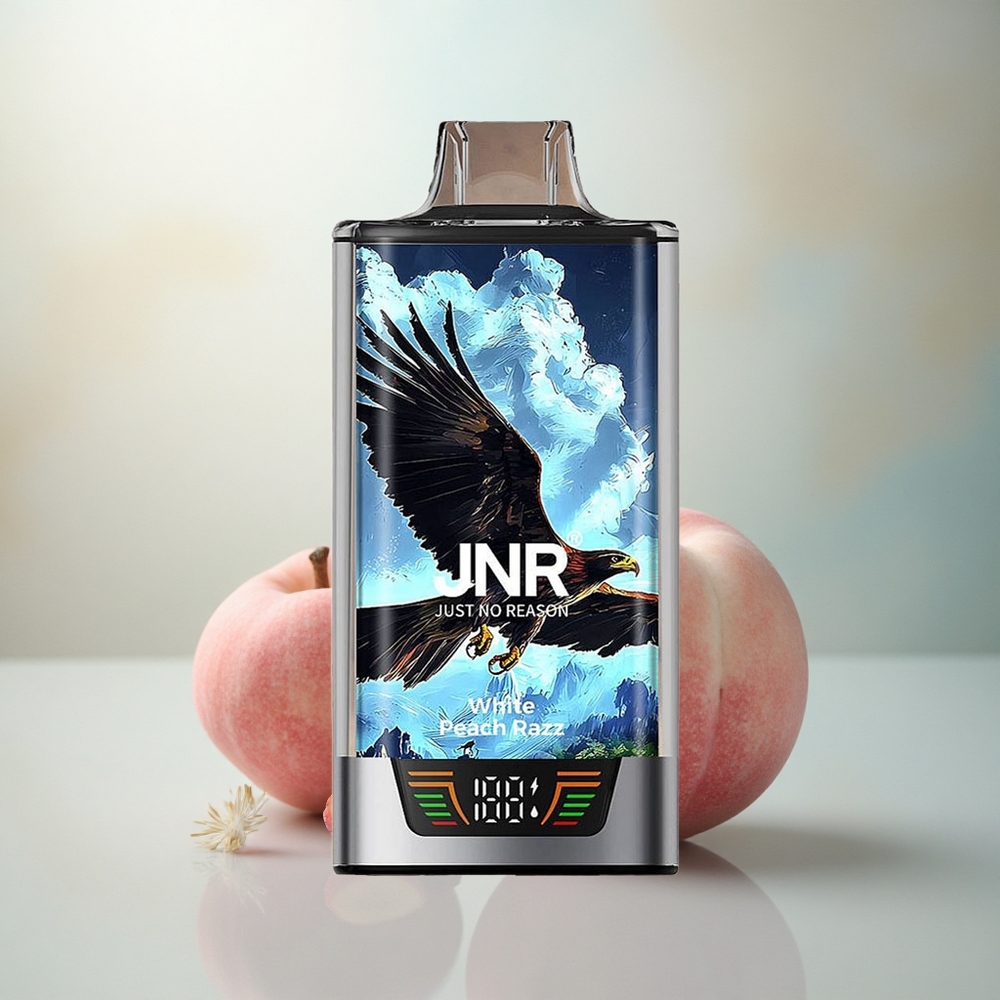 JNR Falcon Pro 28000 Witte Perzik Razz Dual Mesh 30ml 950mAh