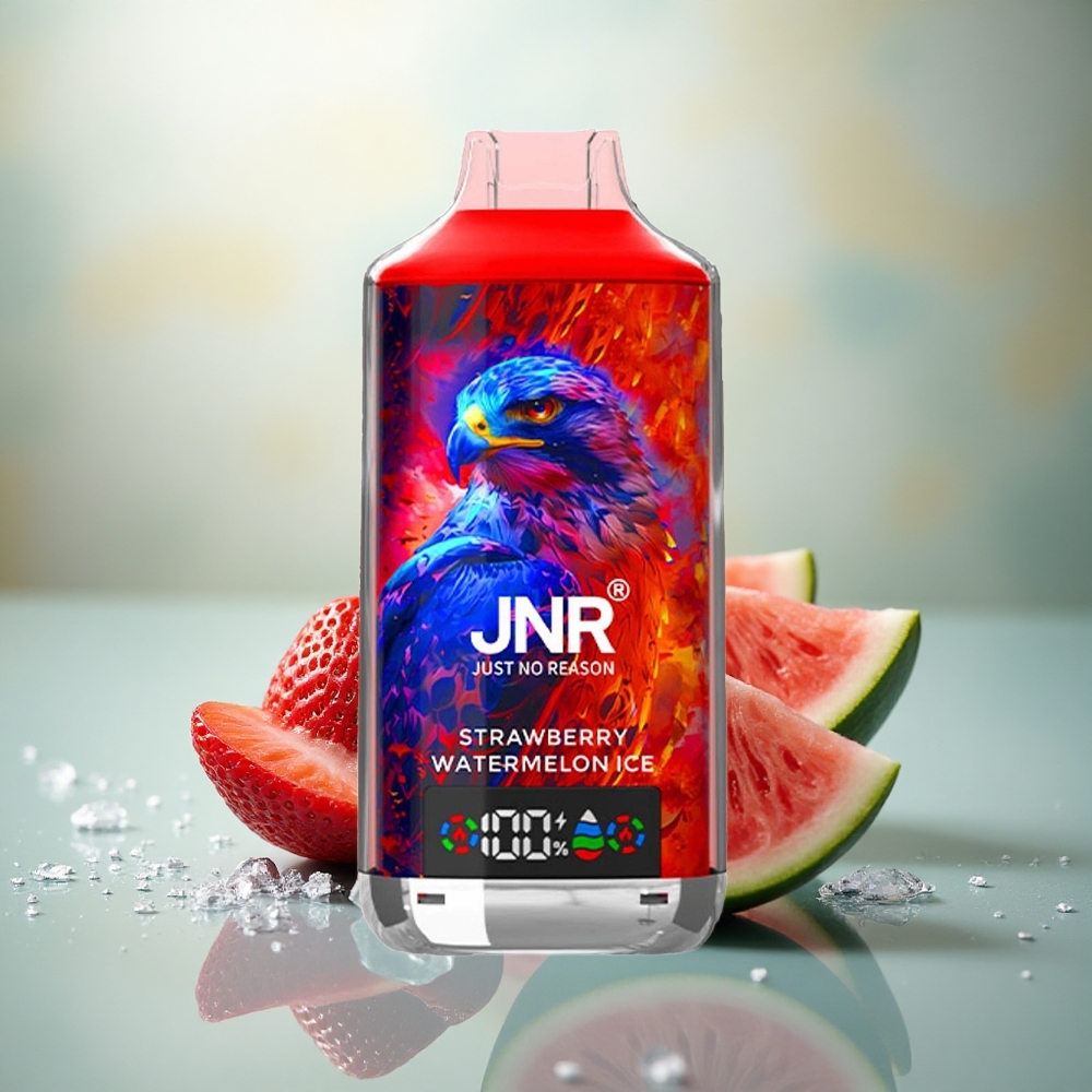 JNR Falcon X 18000 Aardbei Watermeloen IJs 750mAh Dual Mesh Digitale Display