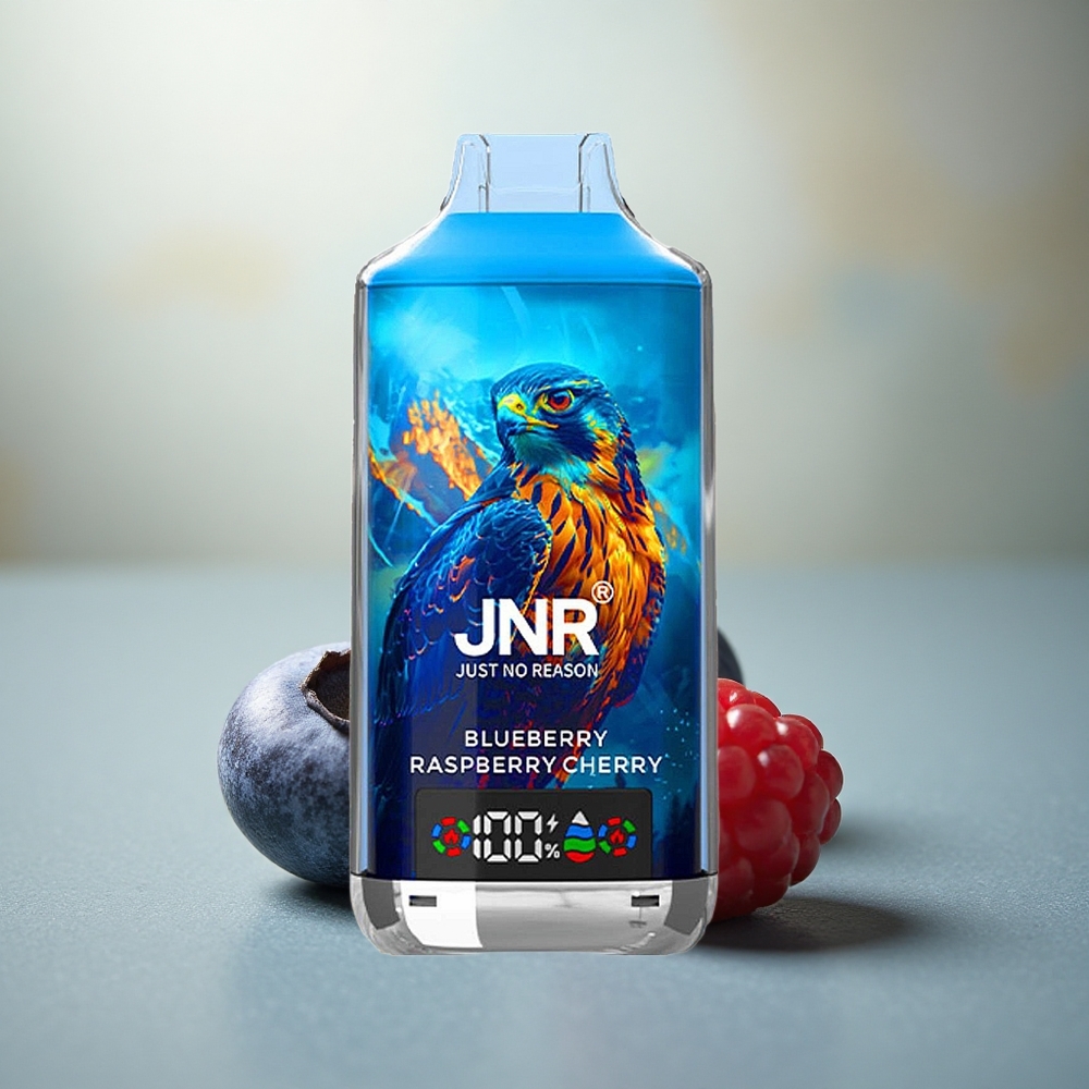JNR Falcon X 18000 Blauwe Bes Framboos Kers 750mAh Dual Mesh Digitale Weergave