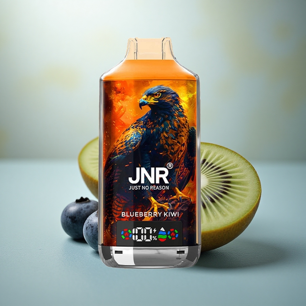 JNR Falcon X 18000 Blauwe Bes Kiwi 750mAh Dual Mesh Display