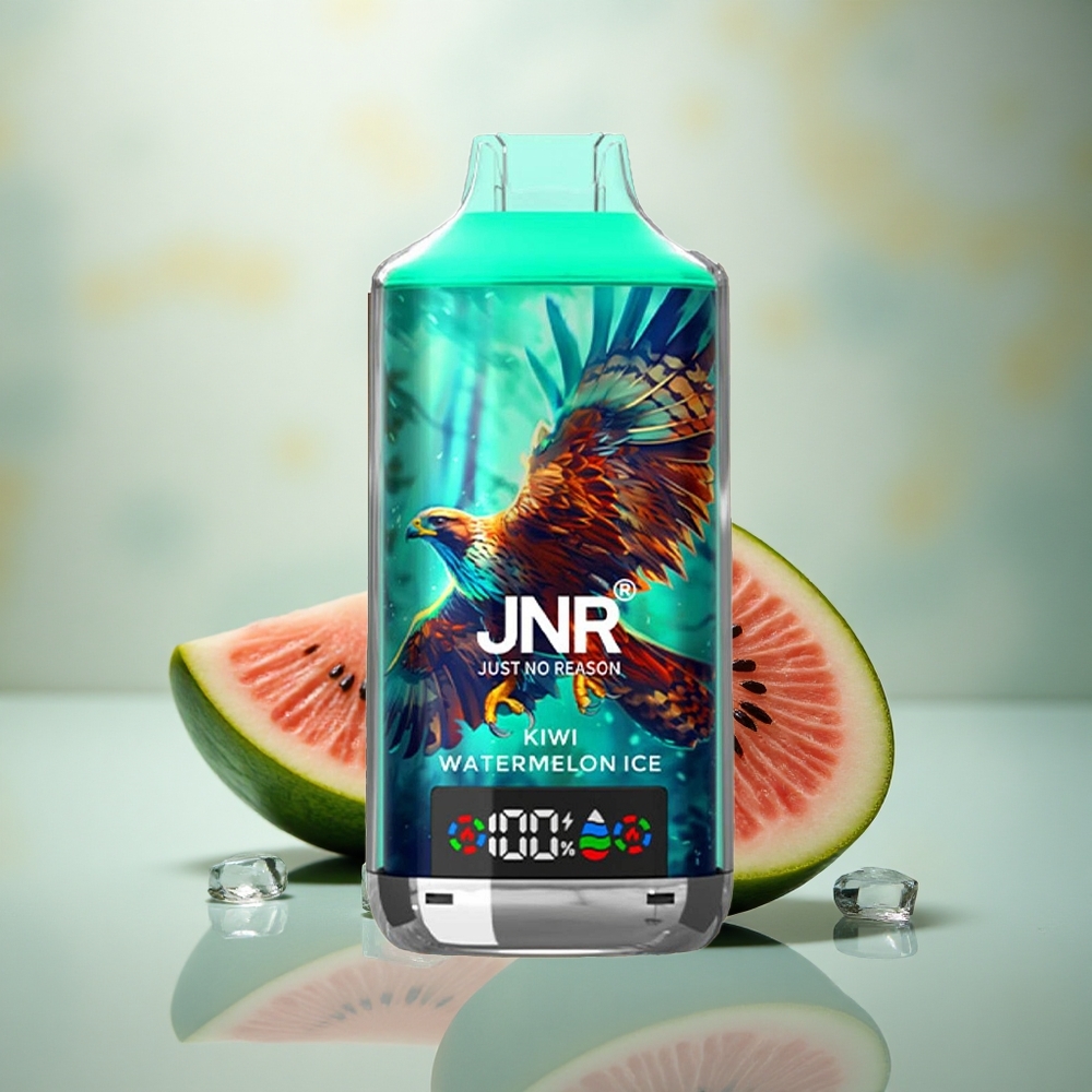 JNR Falcon X 18000 Kiwi Watermeloen IJs 750mAh Dual Mesh Digitale Display