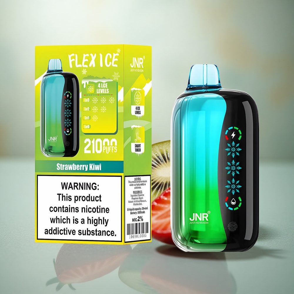 JNR Flex Ice 21000 Aardbei Kiwi IJs Instelbare Dual Mesh Type-C
