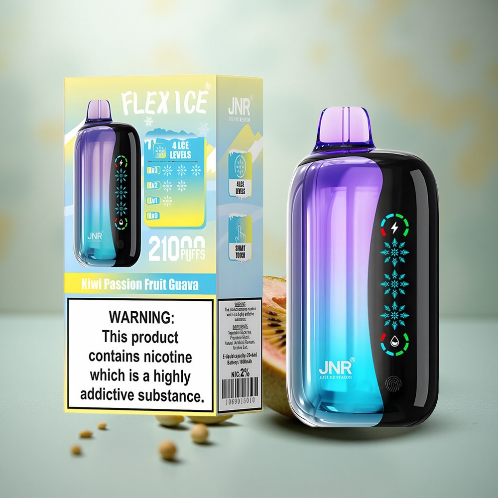 JNR Flex Ice 21000 Kiwi Passievrucht Guava IJs Aanpasbare Aanraakscherm