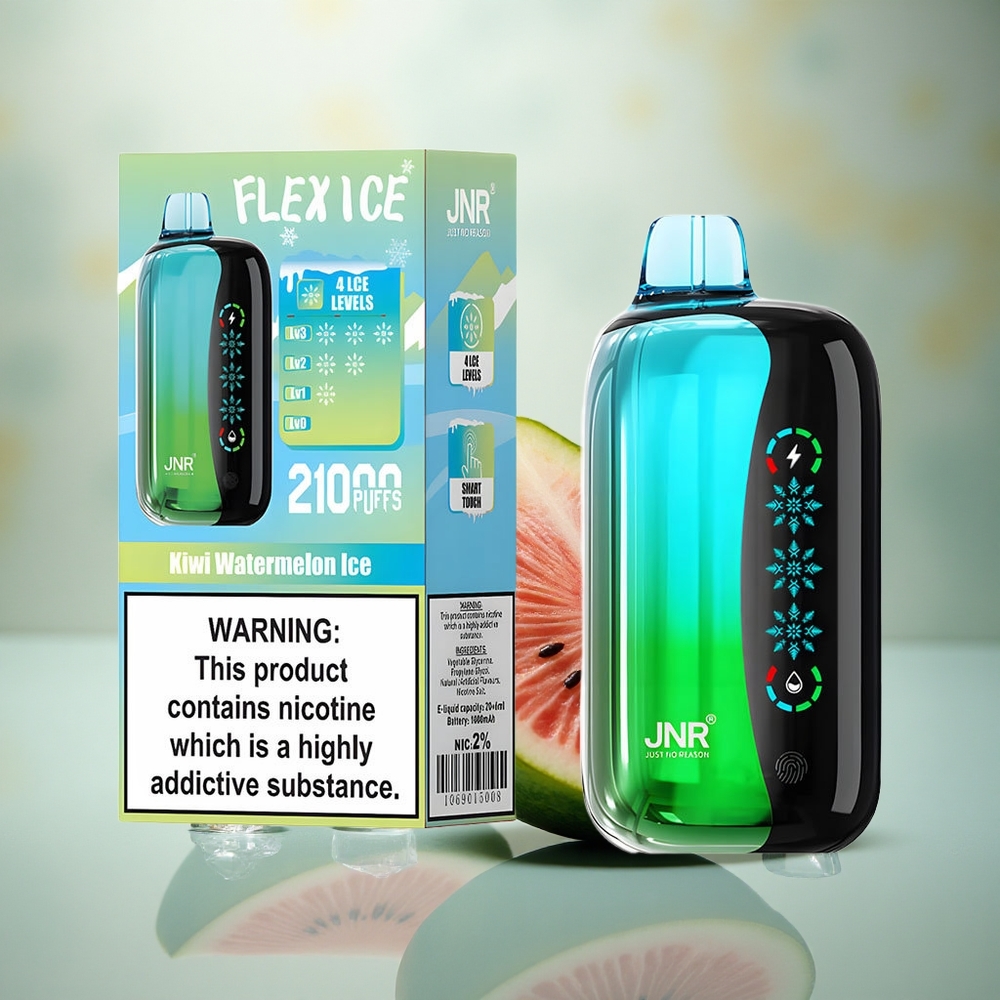 JNR Flex Ice 21000 Kiwi Watermeloen IJs Verstelbare Luchtstroom Dual Mesh