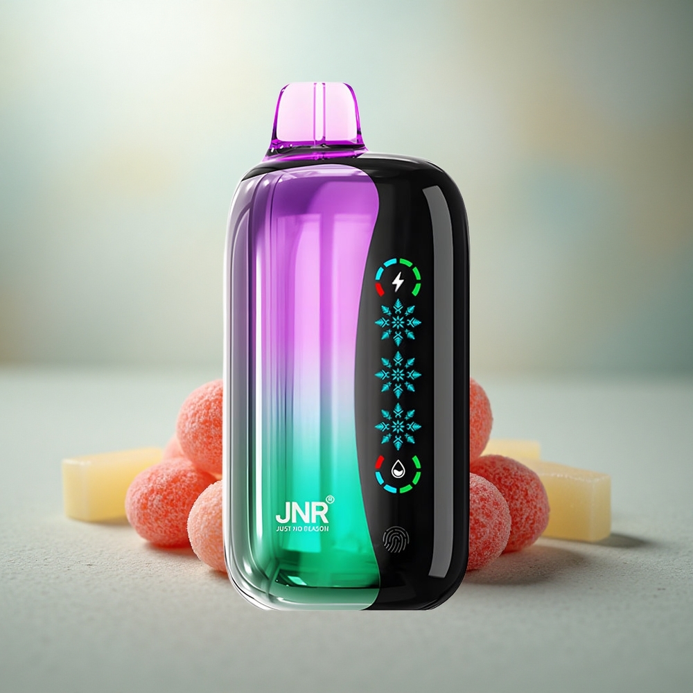 JNR Flex Ice 21000 Zure Kersen Gummies Aanpasbare IJs & Type-C Opladen