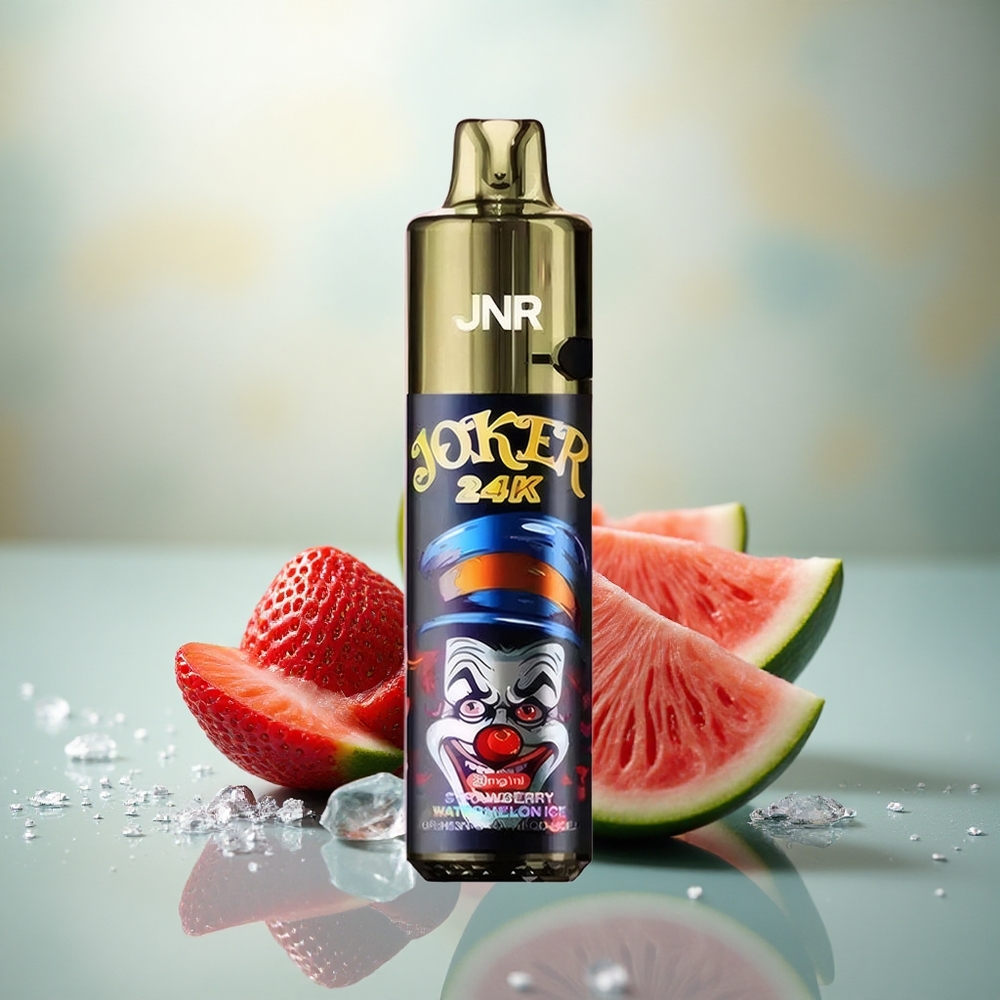 JNR Joker 24K Aardbei Watermeloen IJs 2% 10ml Zichtbaar Vloeistofniveau