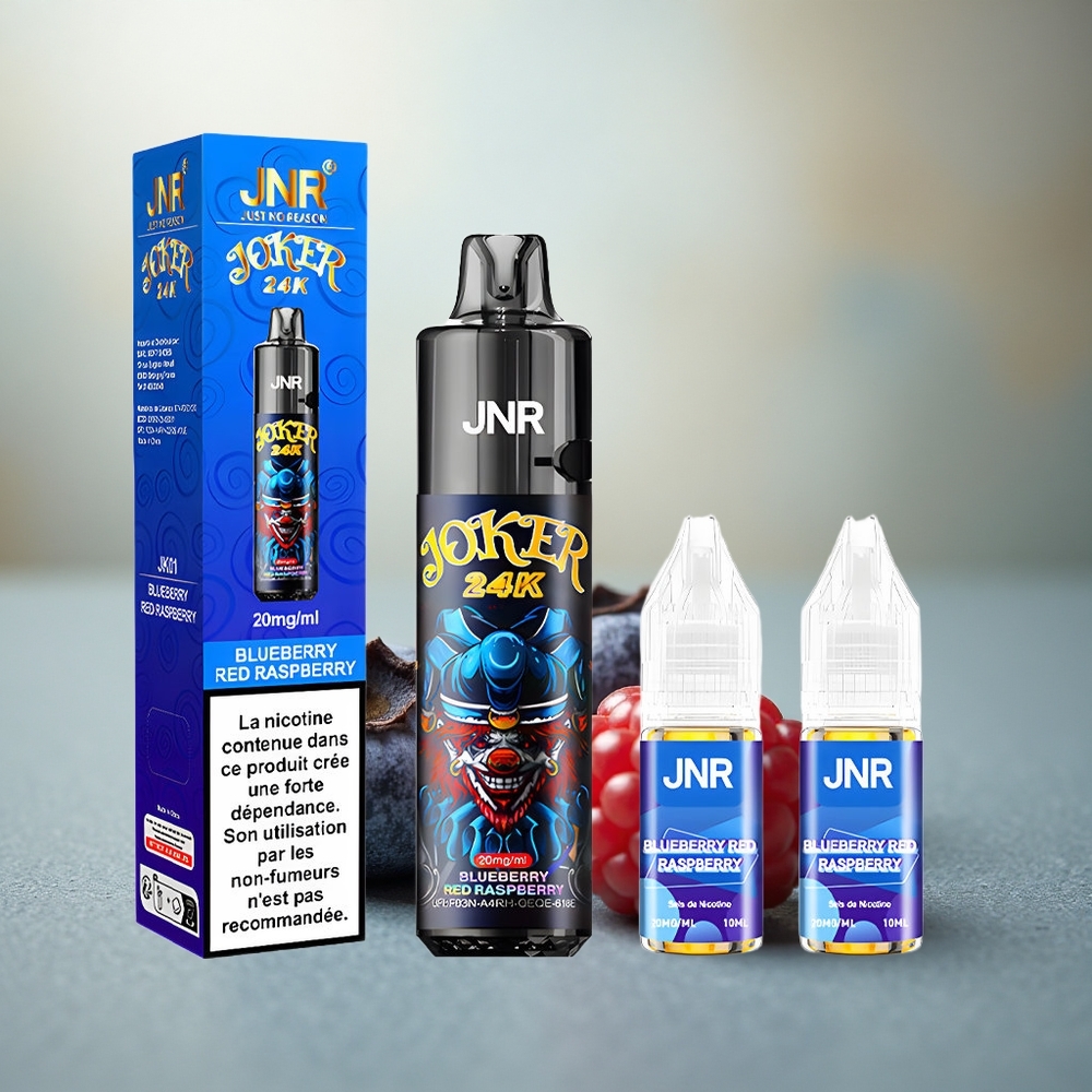 JNR Joker 24K Blauwe Bes Rode Framboos Zichtbaar Vloeistofniveau Ademend Licht