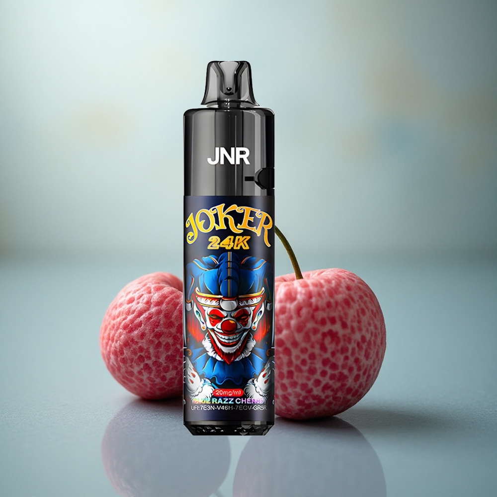 JNR Joker 24K Blauwe Framboos Kers Type-C Oplaadbaar Zichtbaar Vloeistofniveau