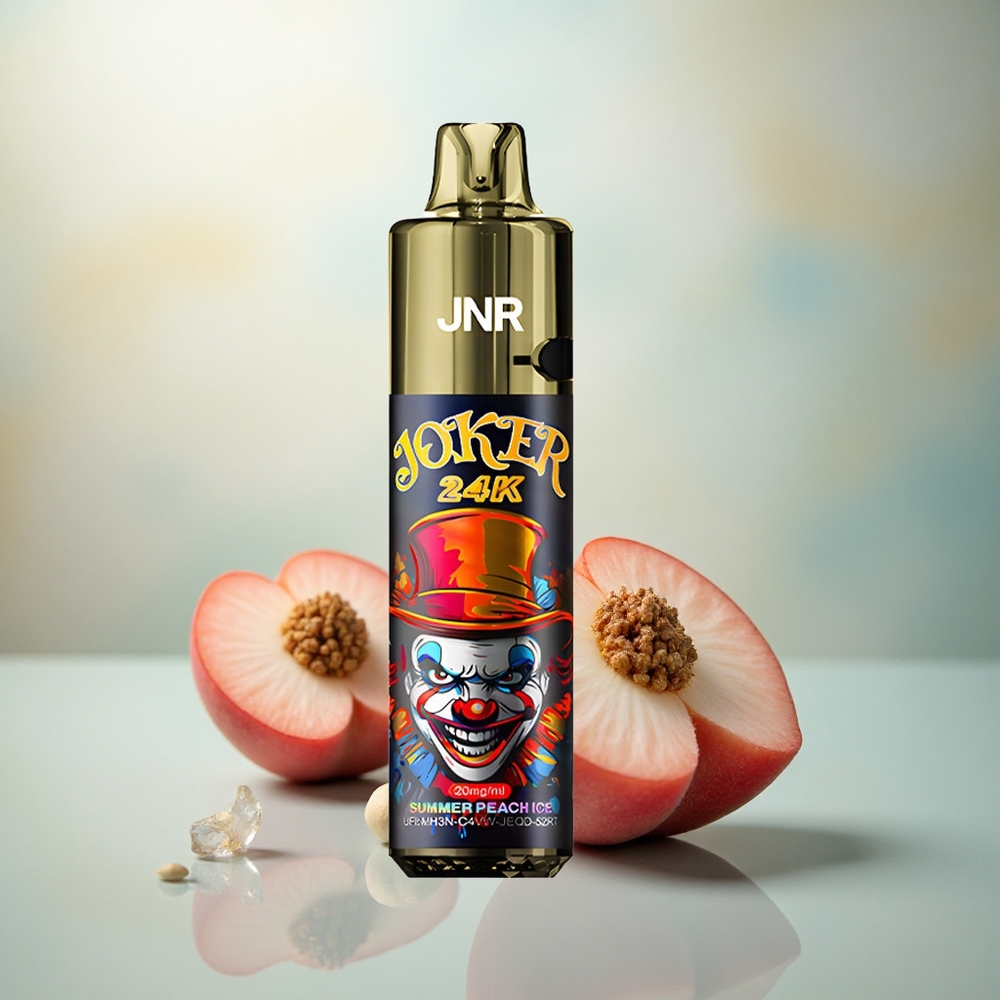 JNR Joker 24K Zomerperzik IJs met Zichtbaar Vloeistofniveau en Oplaadbare Pod