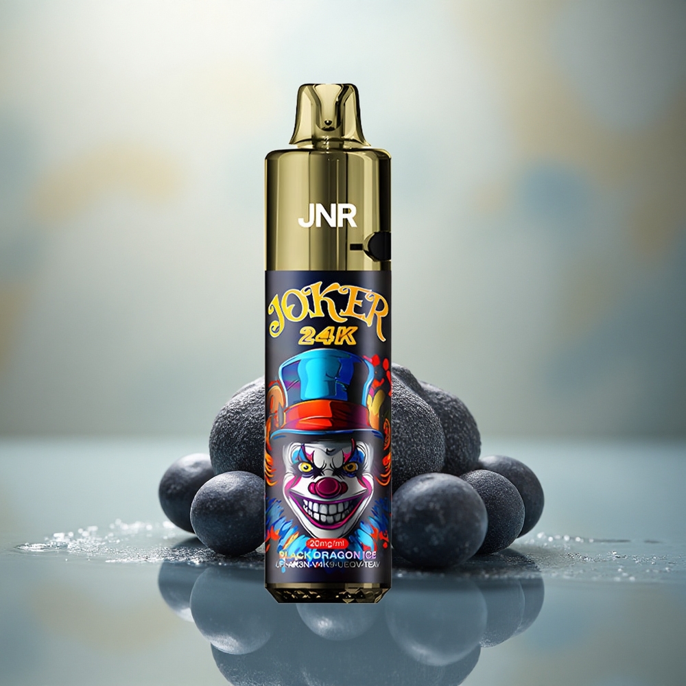 JNR Joker 24K Zwarte Draak IJs Bijvulbare Pod Zichtbaar Vloeistofniveau