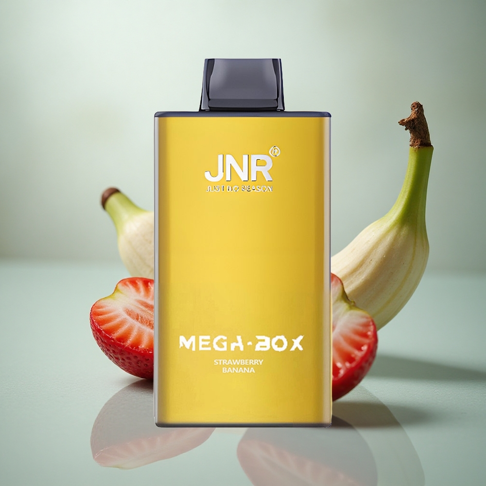 JNR Mega Box 25000 Aardbei Banaan 30ml Dual Mesh